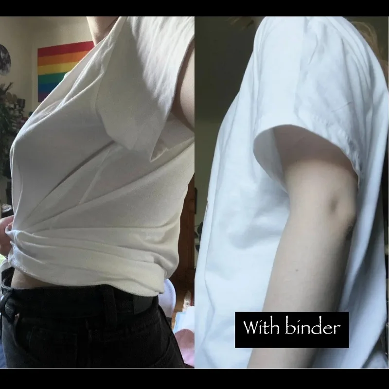 Strengthen Bandage Short Corset Top Women Lesbian Cosplay Bustier Shaper Chest Breast Binder Transboy Vest Shirt Underwear S-4XL