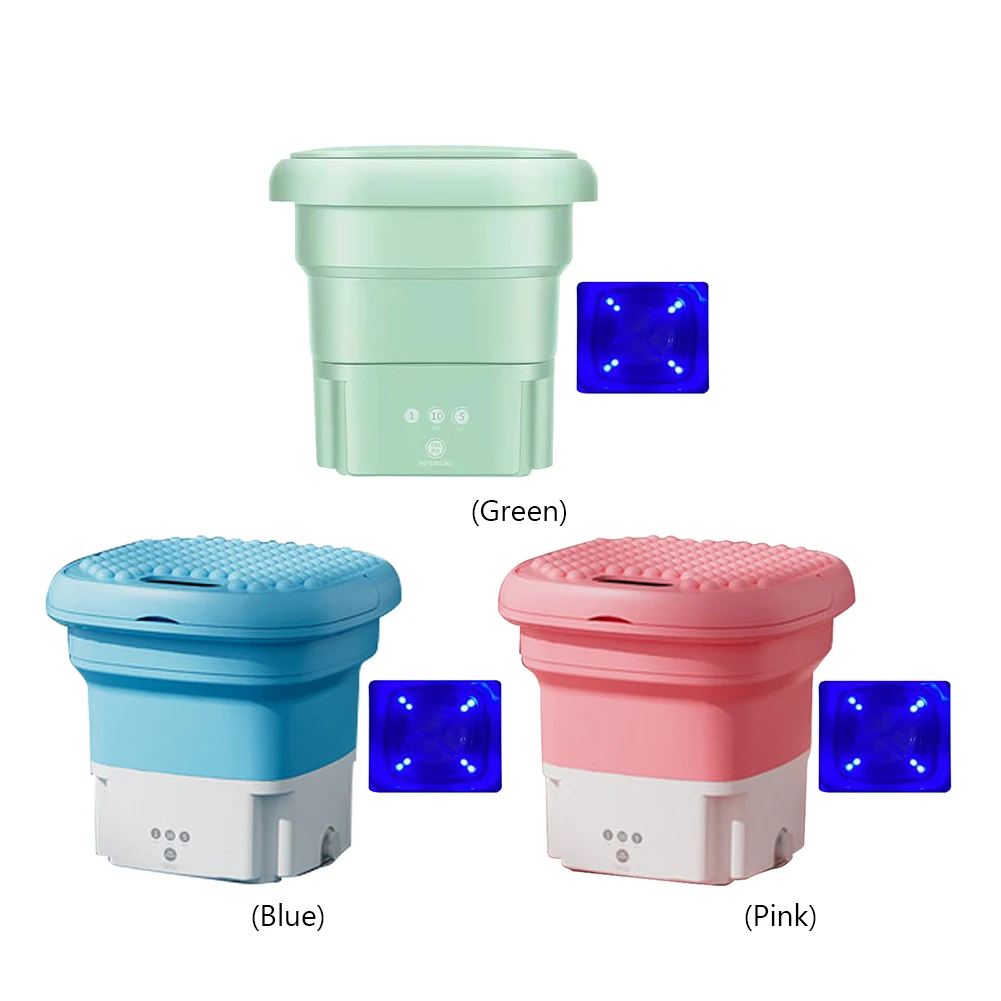 2.8L 36W Mini Folding Washing Machine with Dryer for Clothes Socks Underwear