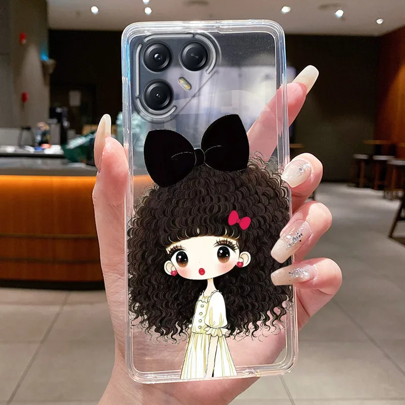 Aesthetic Luxury Soft Silicone Transparent TPU Phone Case Back Cover