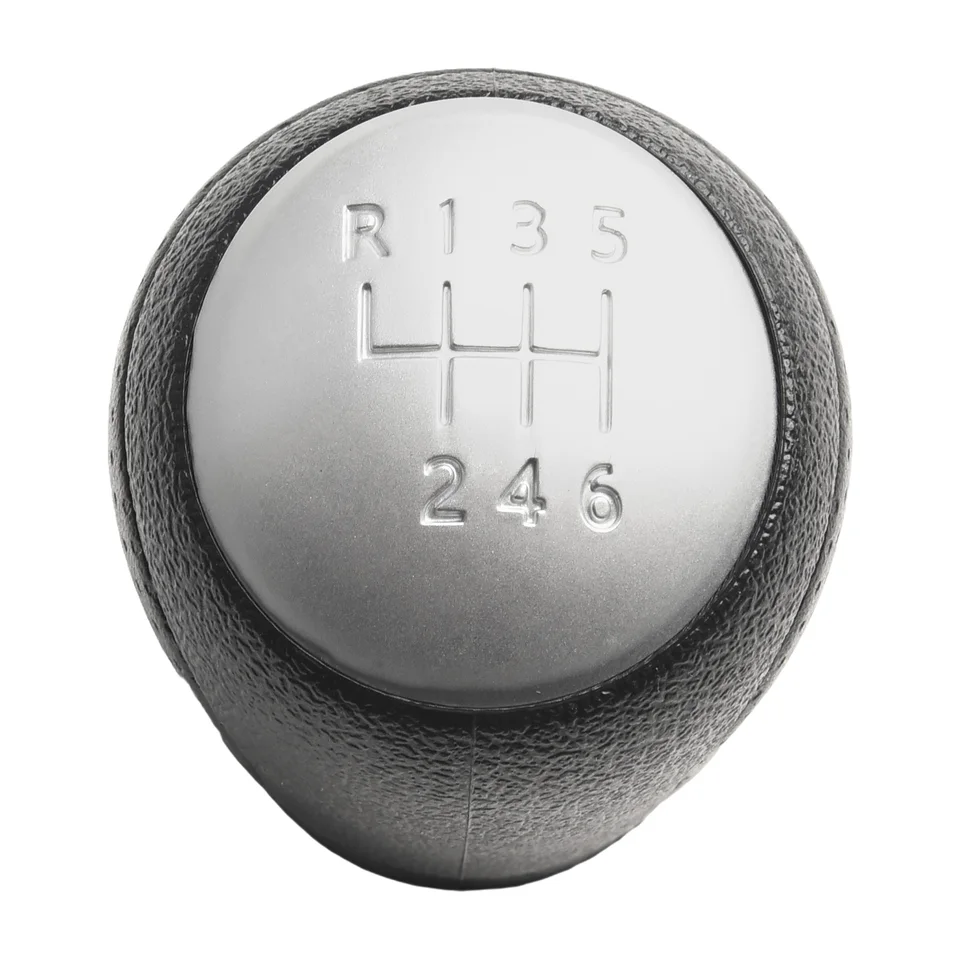 Pommeau De Levier De Vitesse 6 Vitesses Pour Nissan X-Trail T31 Et Qashqai J10 2006-2013 - Noir Et Argent