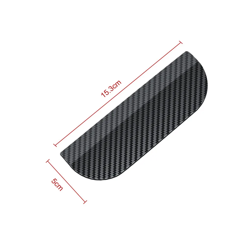 2Pcs Car Rearview Mirror Rain Eyebrow Visor Carbon Fiber Clip-on Side Snow Sun Rain Cover