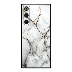 Cover posteriore in silicone morbido opaco Marble con protezione completa