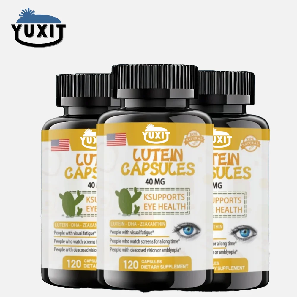 YUXIT Natural Treasure Lutein Pill, Eye Health Supplement And Vitamin, Supports Visual Health, 40mg