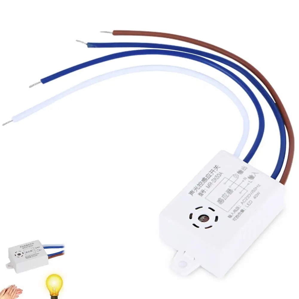 1/2/3PCS Sound Sensor Switch Module Detector 220V Sound Voice Sensor Intelligent Auto On Off Light Switch Stable For smart switch smart switch module smart sensor module