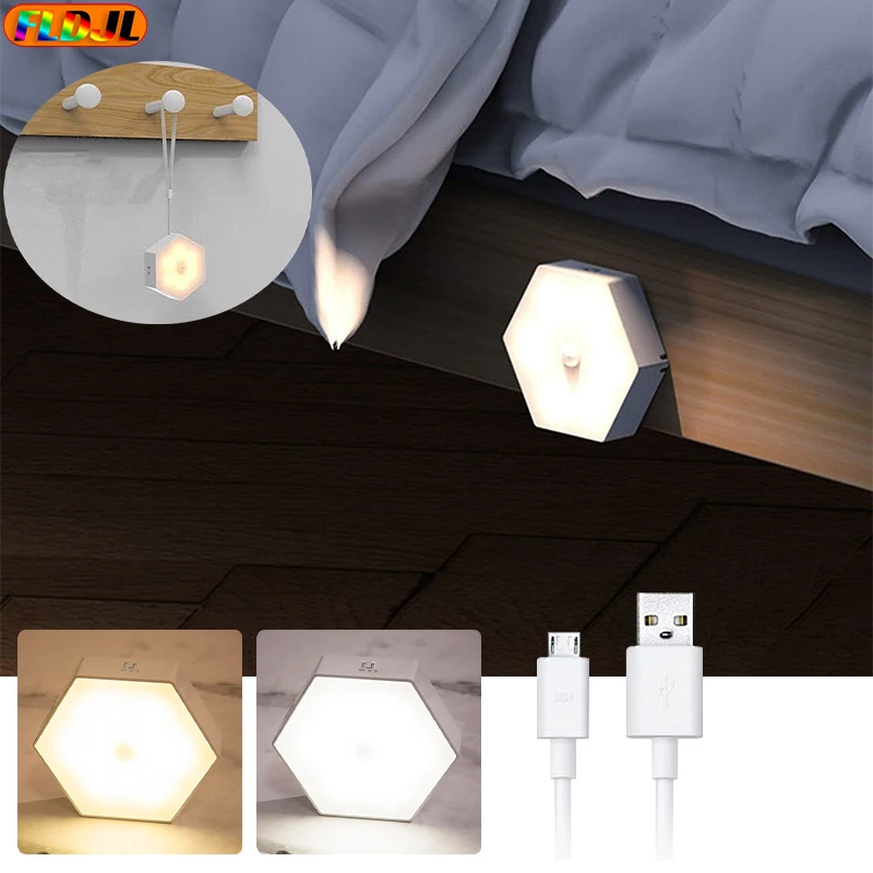 

Smart Sensor Light Led Cabinet Light Usb Rechargeable Night Light Staircase Corridor Wireless Light Bedside Cabinet Closet Lamp
