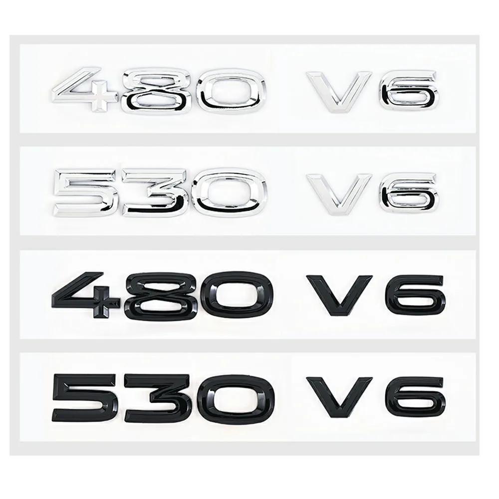 Per Vw 480 V6 530 V6 Lettering Emblem Sticker Logo Flat Badge Car New