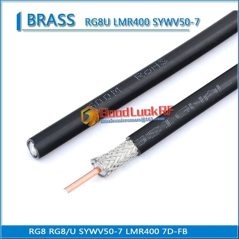 

High-Quality Coaxial base station GPS feeder Pigtail Jumper RG8 RG8U RG8/U LMR400 SYWV50-7 extend RF cable encryption