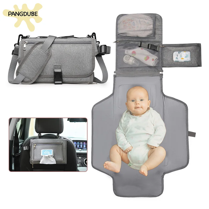 PANGDUBE Portable Baby Diaper Changer Changing Pad for Baby Changing Mattress Things for Newborn Babies Pads & Covers