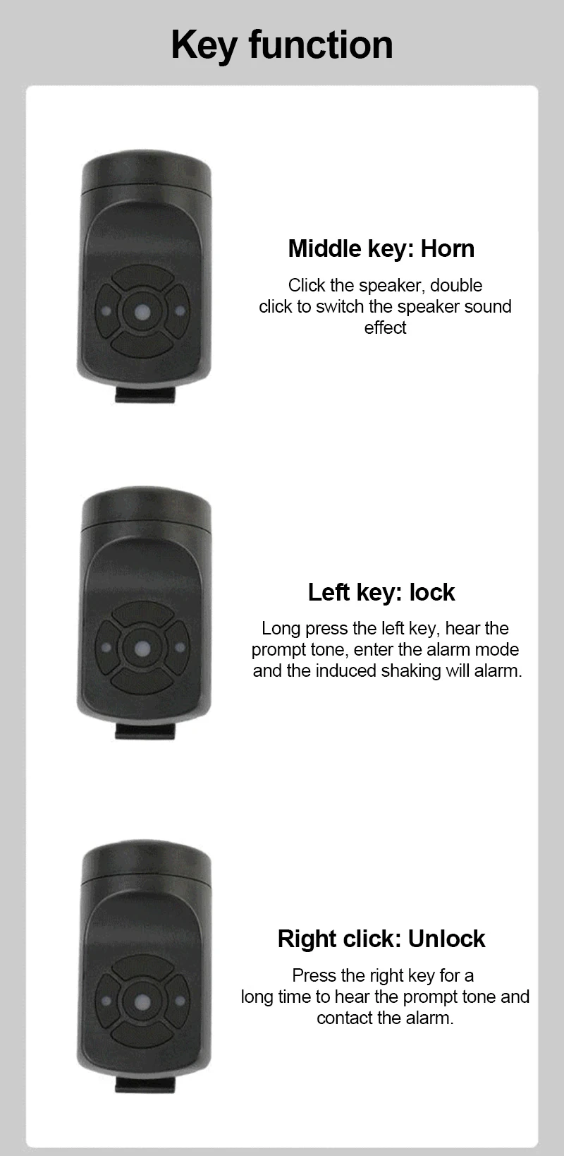 Description Picture 3 of itemBicycle Electric Bell Bike USB Charging Horn MTB Mountain Bike Warning Safety Ring Waterproof Bell Cycling Accessories