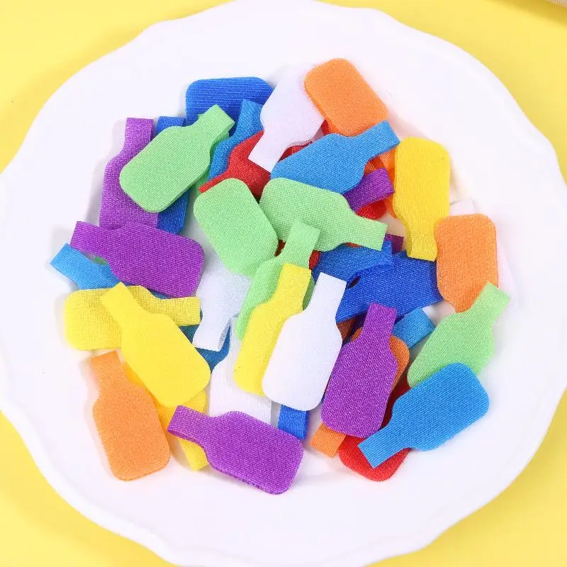 내구성이 뛰어난 컬러 케이블 타이 세트로 쉽게 정리하세요; 표시 가능한 표면 포함