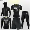 Spider Men'S Fitness High Quality Gym Running Sports Suit MMA Rashguard Compression Breathable Tights Shorts Sets Men Boxing 4