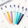 3pcs/set Creative 4 In 1 MultiColor Pen 0.5mm Black Blue Red Green Gel Ink Student Marking Pen Writing Tools School Supplies 6