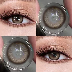 Lalens Blue Cosmetic Contact Lenses for Daily Beauty & Glamorous Looks (Firefly Brown)