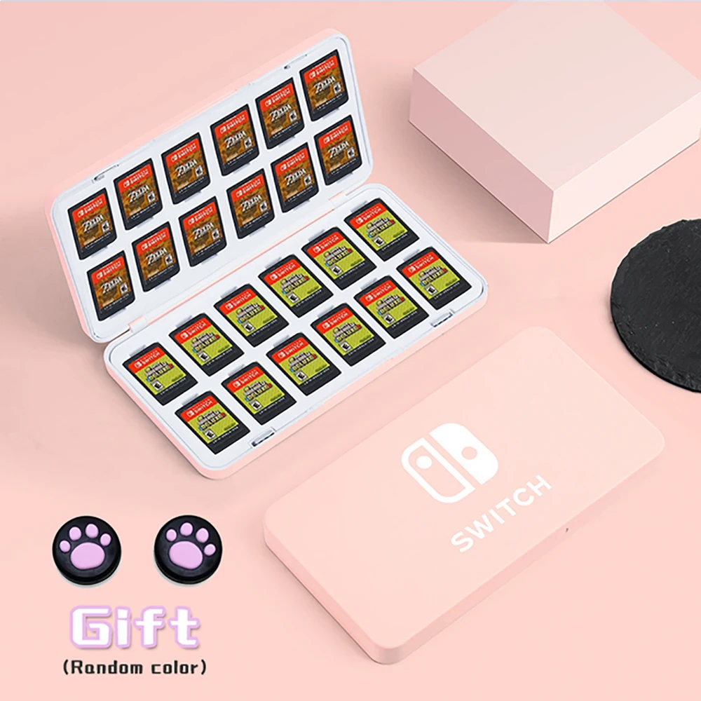 24 in 1 Game Card Case Holder for Nintendo Switch Lite Magnetic Cartridge Box With Soft Slot for Switch /Switch Oled Accessories