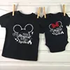 2024 Disney Trip Mickey Minnie Mouse Family Matching Shirts Cotton Dad Mom Bro Sis Kids T Shirt Baby Rompers Matching Clothes 6