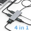 Fairikabe 4IN1 Docking Station 4K 60Hz USB C To Dual Displayport Hub+HDMI+VGA Multiport Adapter Splitter MultiPorts Hub 1