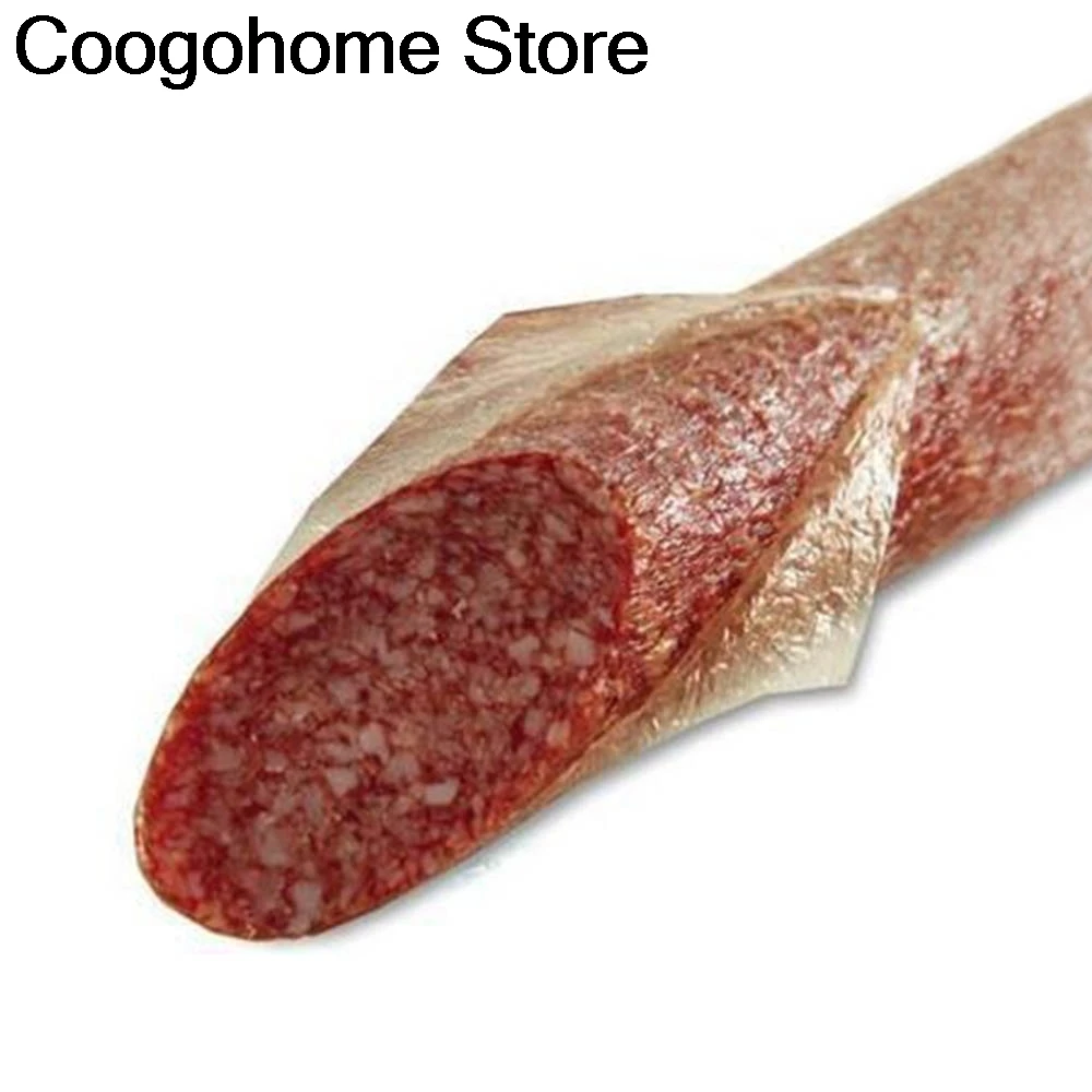 Cellulose Sausage Casing 13Mx Diameter 24mm Hala Sausage Casing Meat Filling Tool Vegan Sausages Ham Maker Kitchen Tools