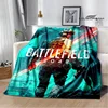 3D game Battlefield Printed throw blanket blankets Warm Flannel blankets Soft and comfortable blanket bed linings Birthday Gift 3