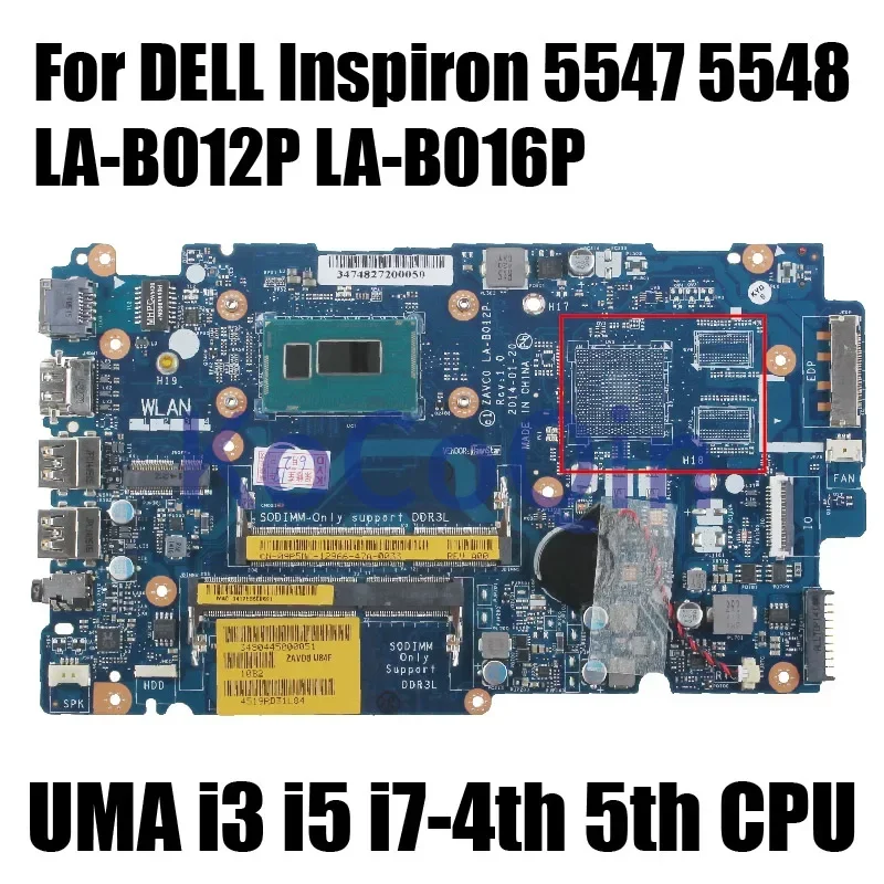 For DELL Inspiron 5443 5447 5448 15 5543 5547 5548 Laptop