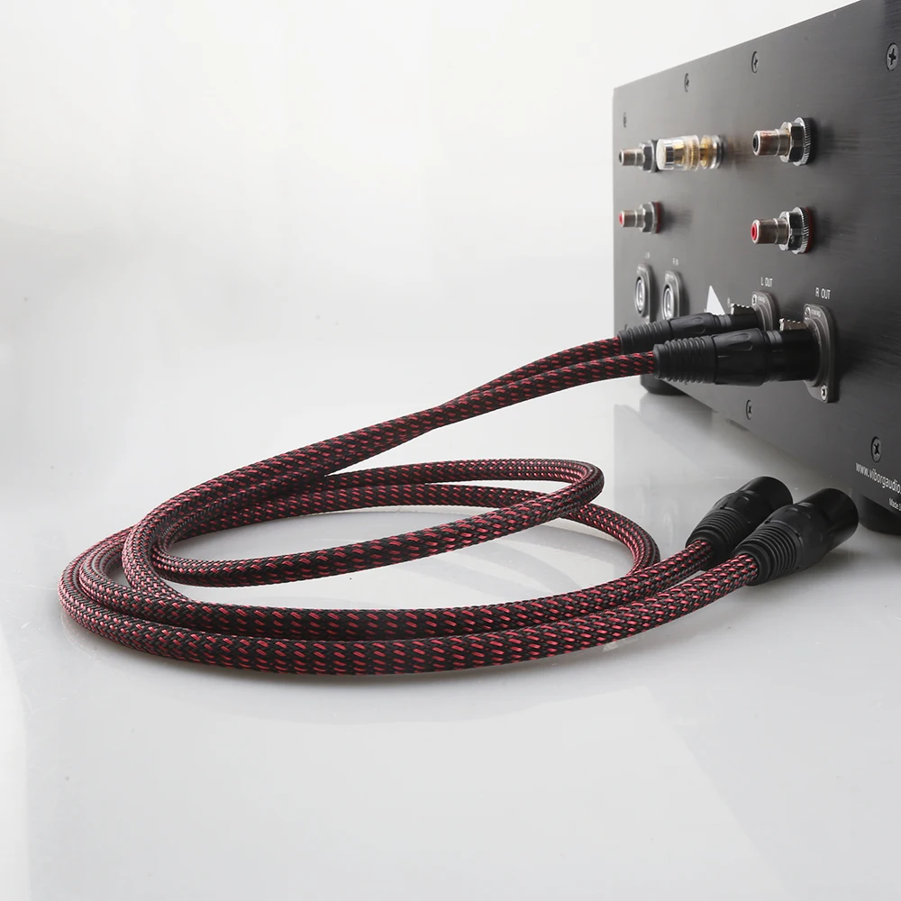 Audiocrast Hi End Audio Cable HIFI XLR Balanced Audio Cables With Copper Tin Sleeves XLR Plug Cable