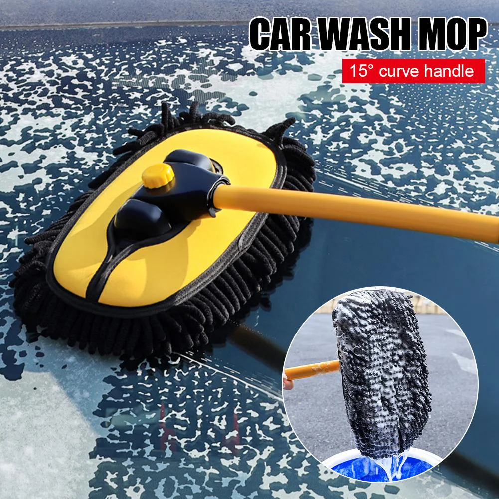 

Car Washer Mop Foam Wash Chenille Brush Head Windshield Roof Window Cleaning Maintenance Auto Care Accessories Only Brush Head