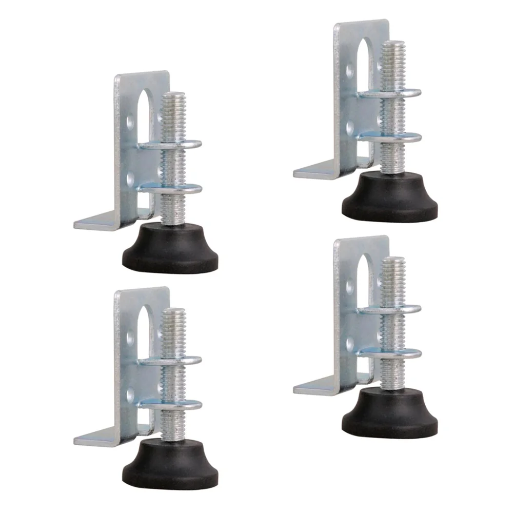 

4 Pcs Furniture Mat Foot Pad Cabinet Corner Bracket Leg Leveler Adjustable Accessory Accessories Leveling Feet Nylon