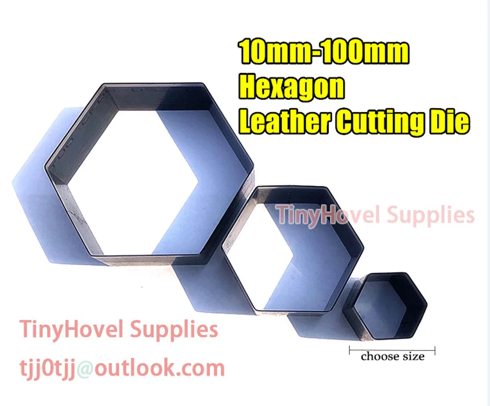 

Форма для высечки кожаных изделий с шестигранным стальным профилем, длина 20-100 мм