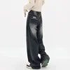 High Waist Wide Leg Jeans Women plus Size Loose Slim Straight Long Pants Pear Shape Body Sister Fat Autumn Fashion Casual