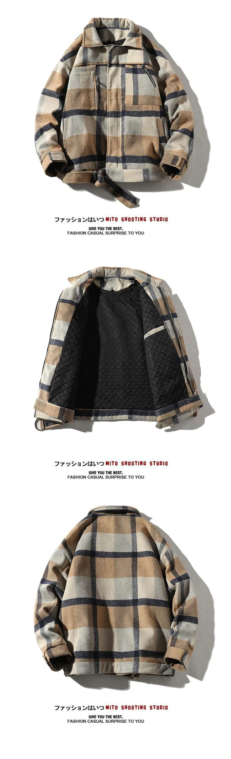 Men Winter Thick Woolen Coat