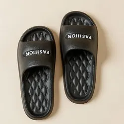 Chic Summer Non-Slip Thick Sole Slippers - 40-41 (Black)