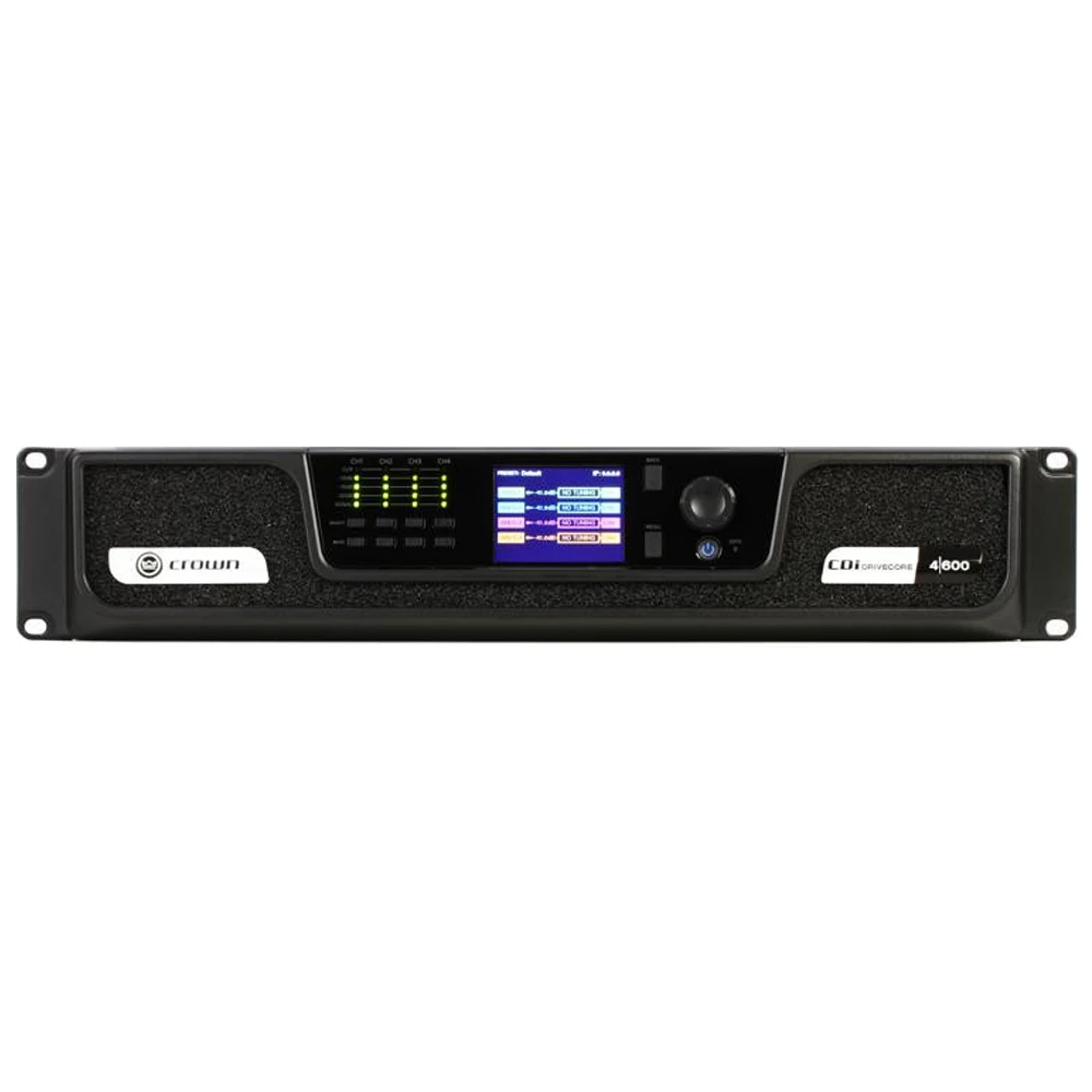 Crown CDi 4 | 600 파워 앰프, 드라이브 코어, 네트워크 제어 및 모니터링, 다이렉트 드라이브, 70V 또는 100V RMS 출력, DSP