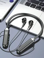 Smart digital display Bluetooth headset, rechargeable, long life, gaming/running neck wireless headset 1
