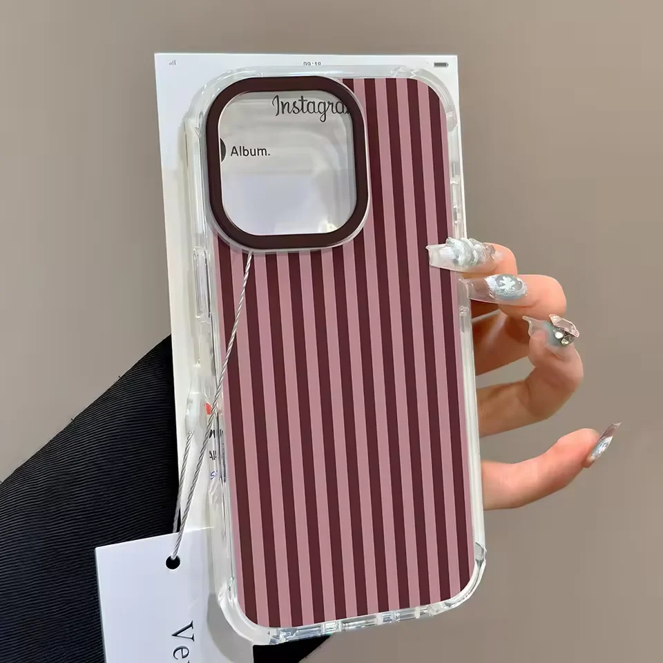 Luxury Brown and Red Polka Dots Phone Case - Y2K Soft Cover