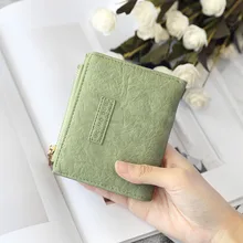 여성용 레트로 버클 크롭 지갑, 여성용 패션 다기능 ID 홀더, 고품질 지퍼 카드 홀더 지갑, 동전 지갑
