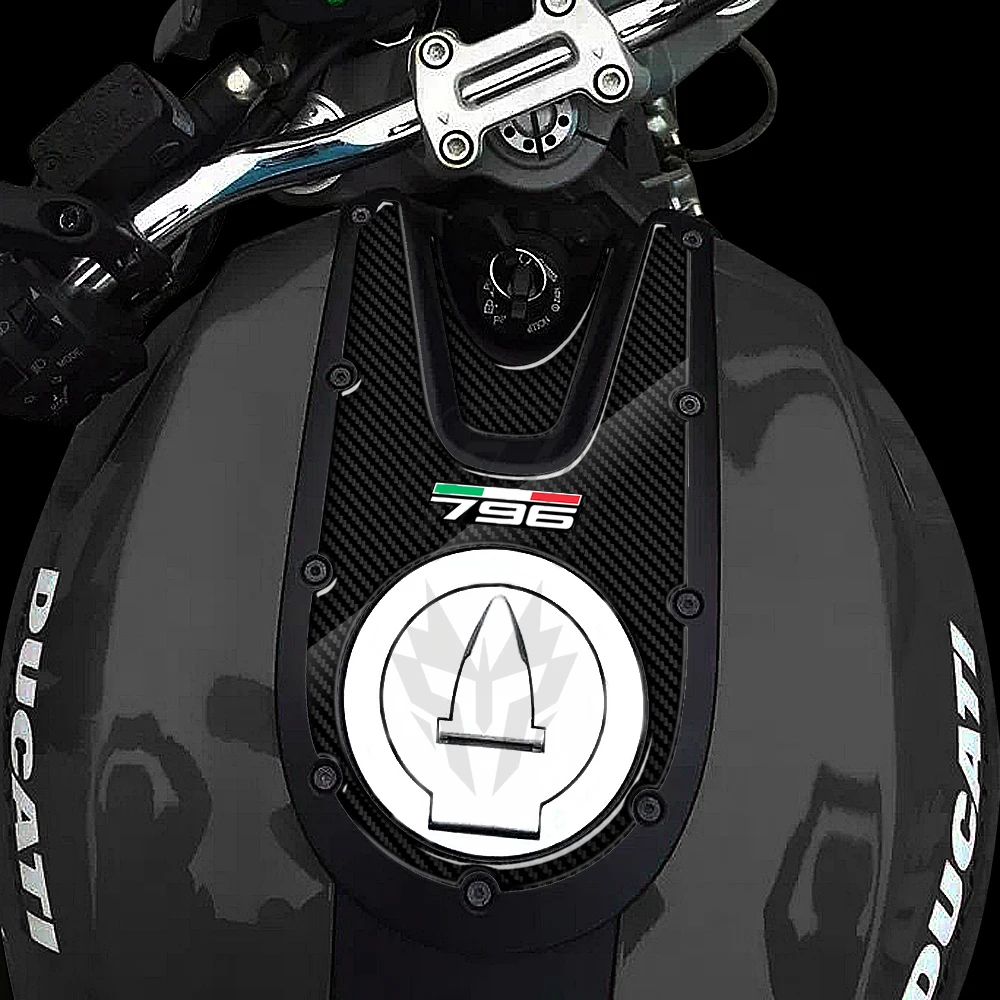 

Для Ducati Monster 796 2008-2014 3D углеродный вид мотоциклетная газовая крышка наклейка протектор бака