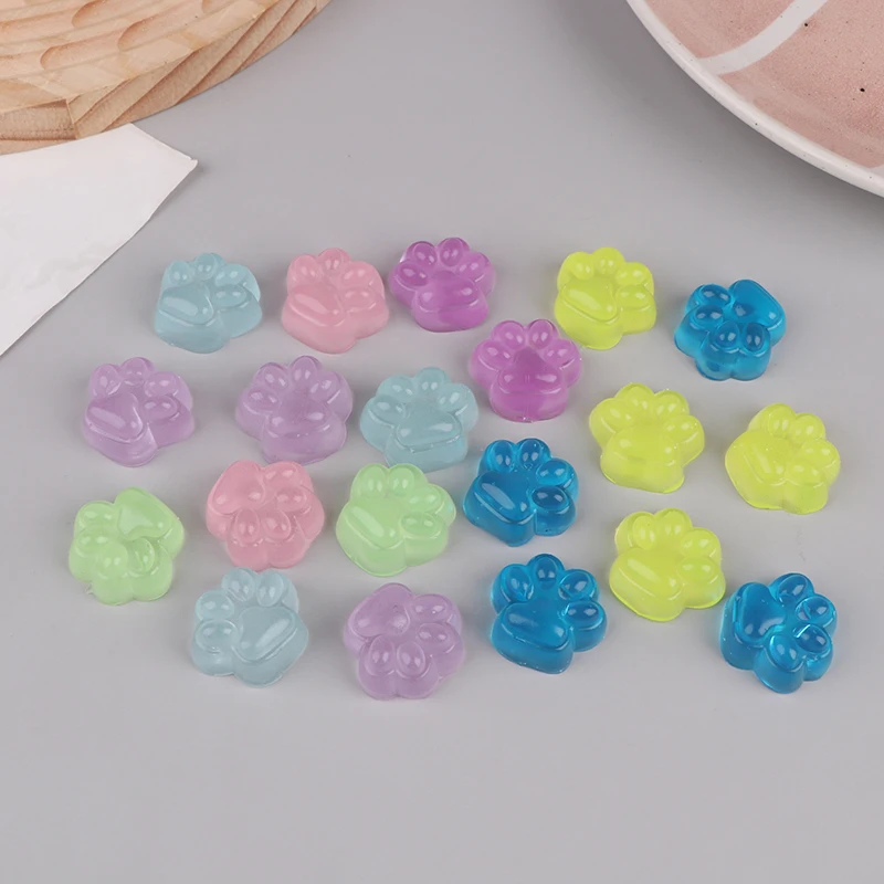 1Bag Luminous Cat's Paw Decompression Toy Kawaii Cartoon Antistress Stress Relief Slow Rising Toys For Adult Kids Toys 5