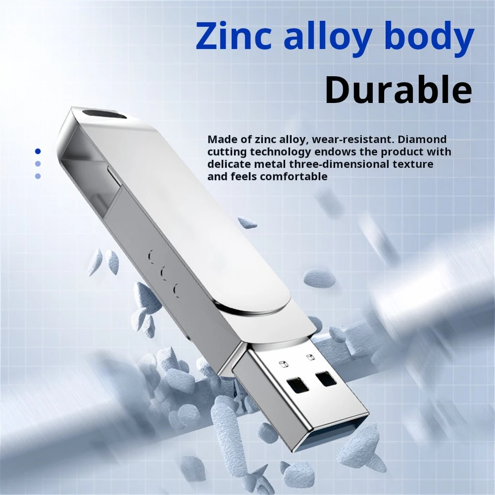 2 in 1 USB 3.1 Flash Drive 1TB 512GB 256GB 128GB 64GB 32GB Pen Drive Type C for PC Phone Memory USB High Speed Disk 16GB 8GB