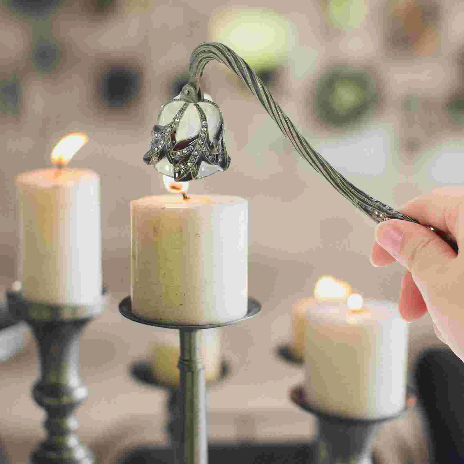 Retro Extinguisher Wick Portable Candlesnuffers Zinc Alloy Candlesculptor Wok Burner