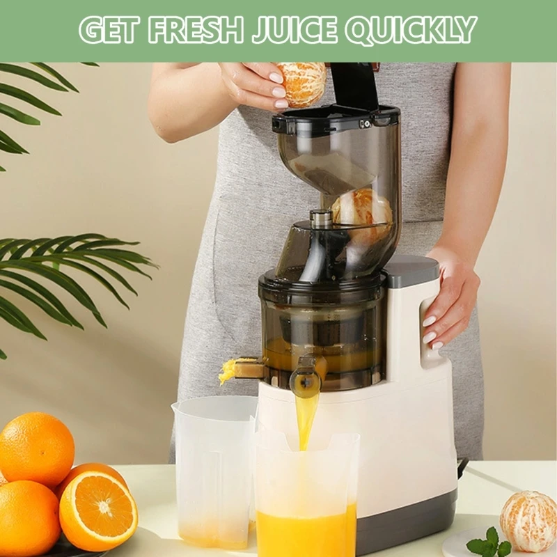 D0AB Masticating Juicer Machines 150W Slow Cold Press Juicer High Juice Juicer for Fruits and Vegetables Easy to Clean 4