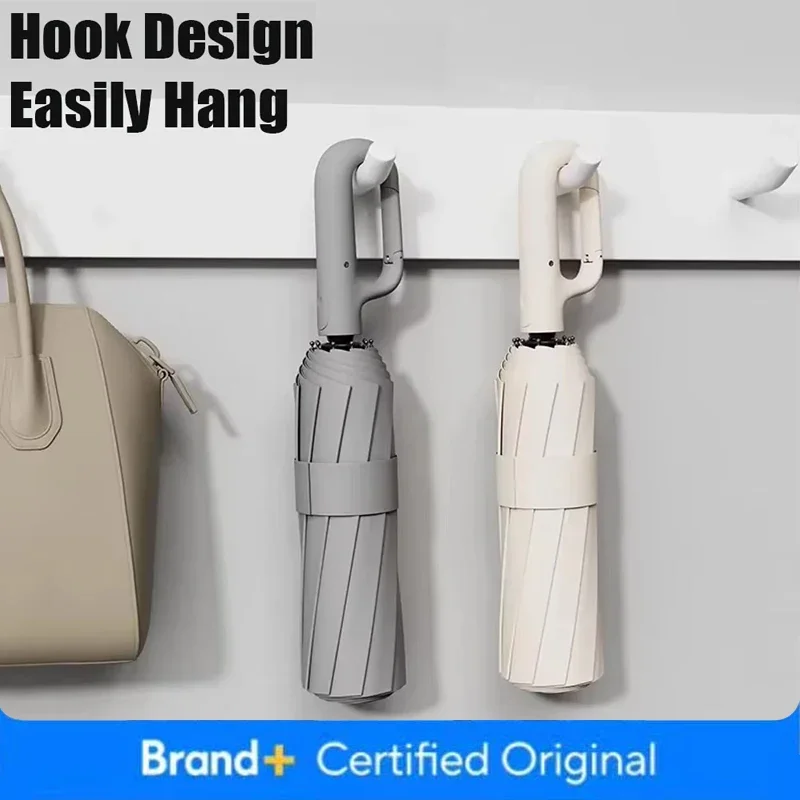 2025 New Automatic Umbrella, Enlarged Umbrella Surface Diameter 125CM Windproof And Rainproofs Carabiners Design Easy To Places.