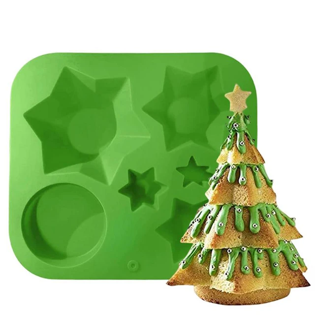 3D Food Grade Silicone Christmas Tree Cake Mold DIY –