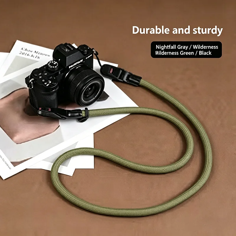 조절 가능한 카메라 넥 스트랩, 직조 카메라 손목 스트랩, DSLR 미러리스 카메라용 빠른 탈부착 숄더 스트랩