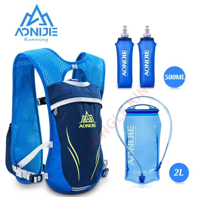 

AONIJIE 5.5L Hydration Backpack Rucksack Bag Vest Harness For 2L Water Bladder Hiking Camping Running Marathon Race Sport E885