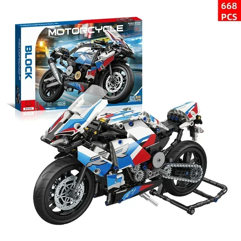 Motorcycle Building Blocks Simulation Motorcycle Model Toy