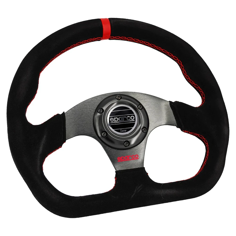 Volante Racing Da 14 Pollici (350mm) Per Drifting | Universale In Similpelle E Alluminio – Nero, Rosso O Blu