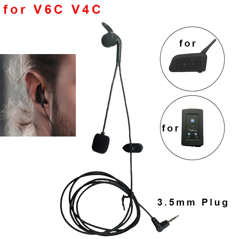 1PC35mmPlugInEarHeadphonesSuitableForFBIMV6V6CV4V4C
