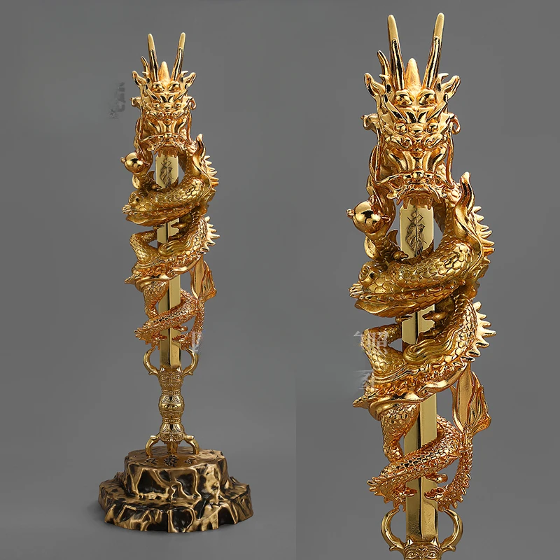 Ottone Seiko Gilt Antico Al Forno Colore Kuli Gara Luo Fudo Ming King Sword Panlong Fudo Sword