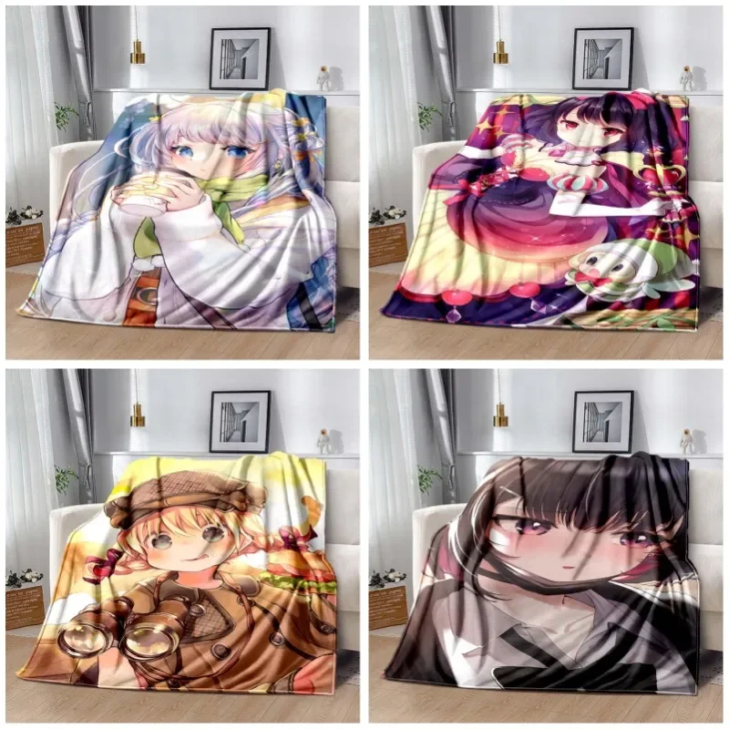 

Cartoon anime beautiful girl Thin Blanket Personalized blanket blankets for beds Air conditioning blanket Customized Blanket