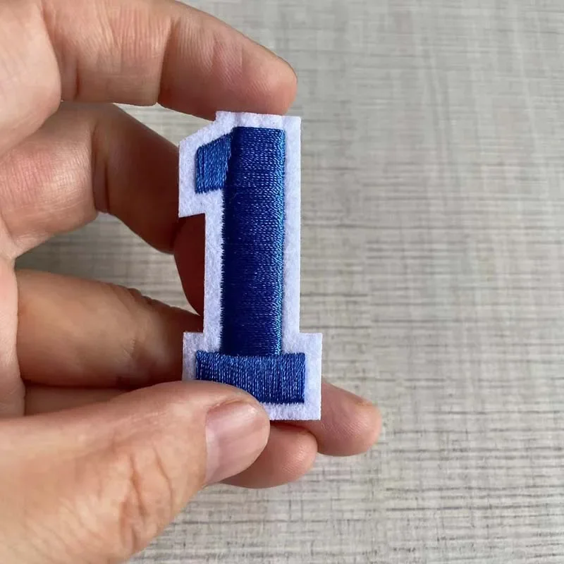Multicolor Number Patch Set - Embroidered Iron-On Fabric Decals