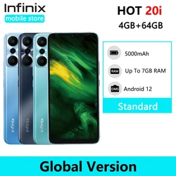 Global Version Infinix Hot 20i X665E 4GB+64GB Smartphone 6.6